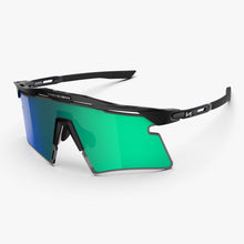 Aeroshade 2.0 Titanium Sunglasses - Black Matt / Multimirror Blue Green