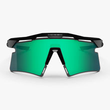 Aeroshade 2.0 Titanium Sunglasses - Black Matt / Multimirror Blue Green