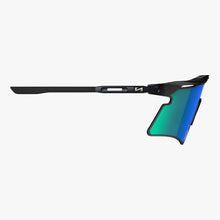 Aeroshade 2.0 Titanium Sunglasses - Black Matt / Multimirror Blue Green