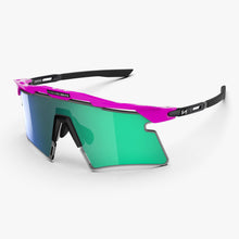 Aeroshade 2.0 Titanium Sunglasses - Pink Fluo / Multimirror Blue Green