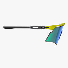 Aeroshade 2.0 Titanium Sunglasses - Yellow Fluo / Multimirror Blue Green