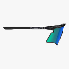 Aeroshade 2.0 Titanium Sunglasses - Crystal Black / Multimirror Blue Green