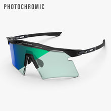 Aeroshade 2.0 Titanium Photochromic Sunglasses - Black Matt / Photochromic Blue Green