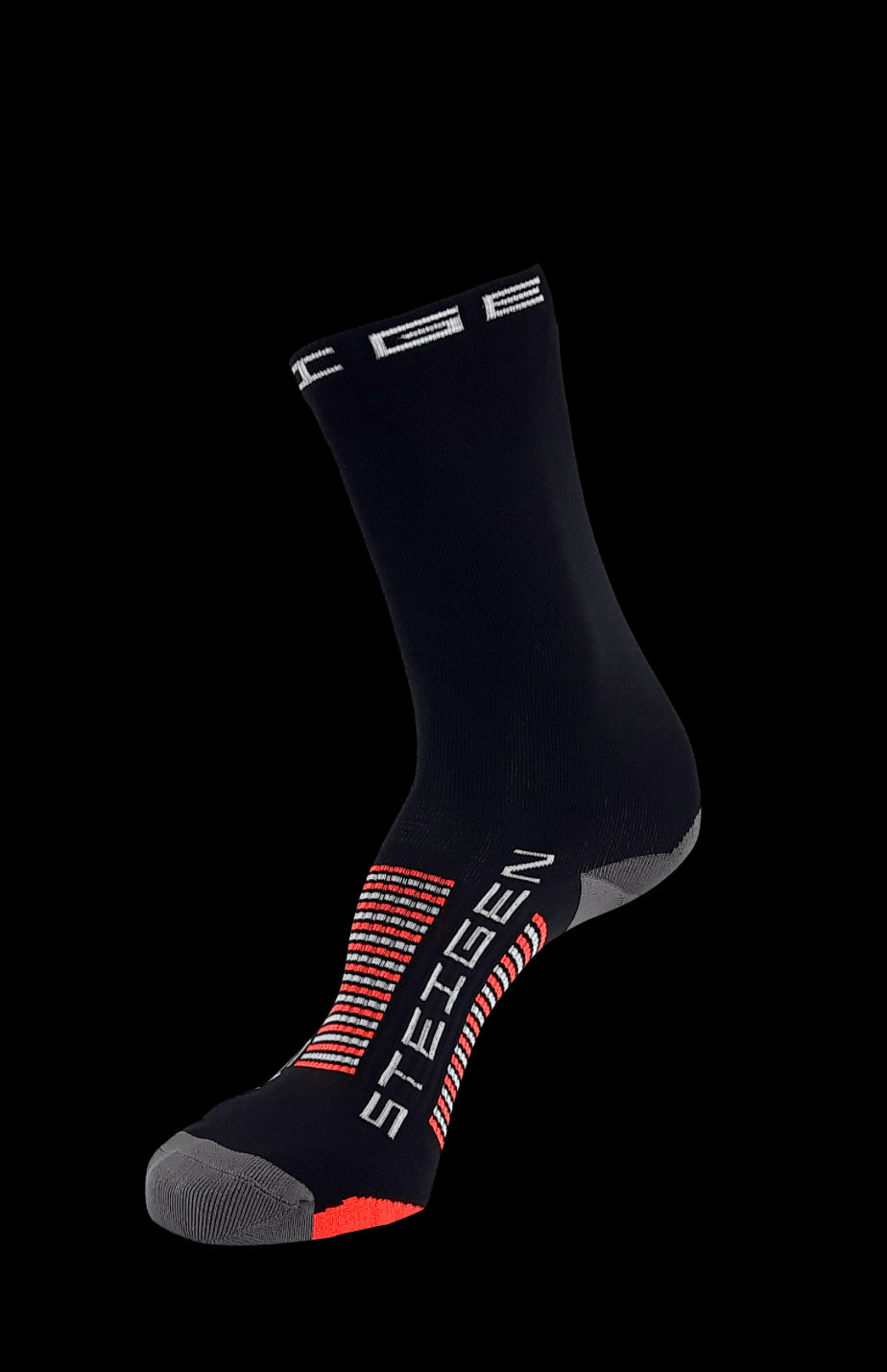 BLACK RUNNING SOCKS ¾ LENGTH