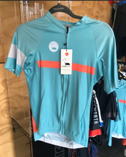 Wyn cycling jersey light blue/green with orange