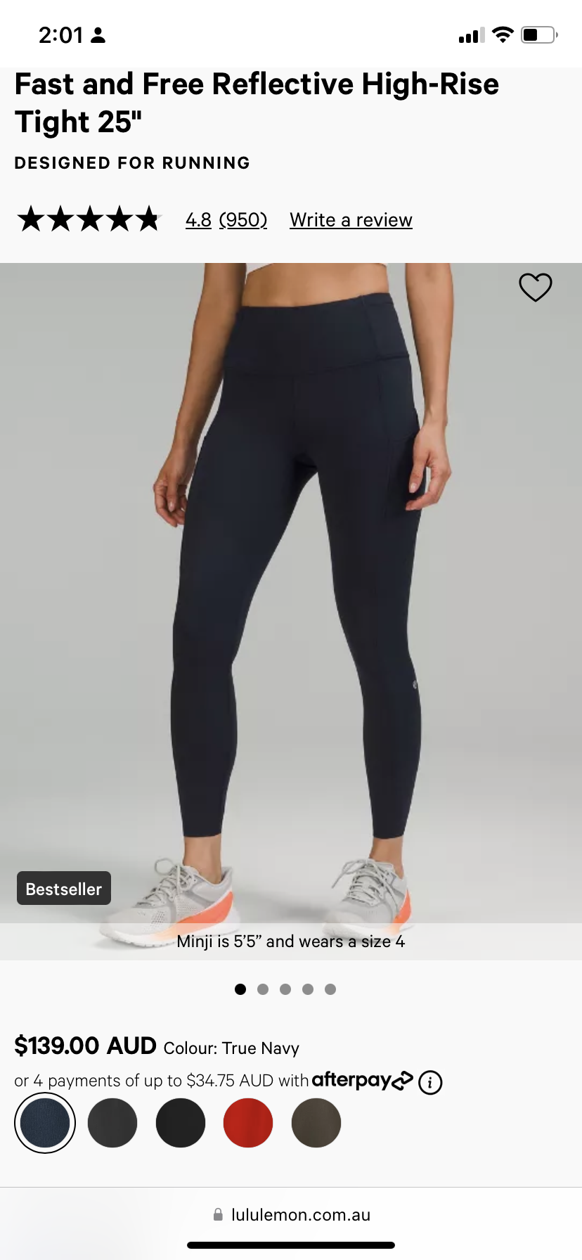 Lulu Lemon - Fast & Free HR tights